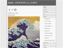 Tablet Screenshot of herbwilliamsart.com